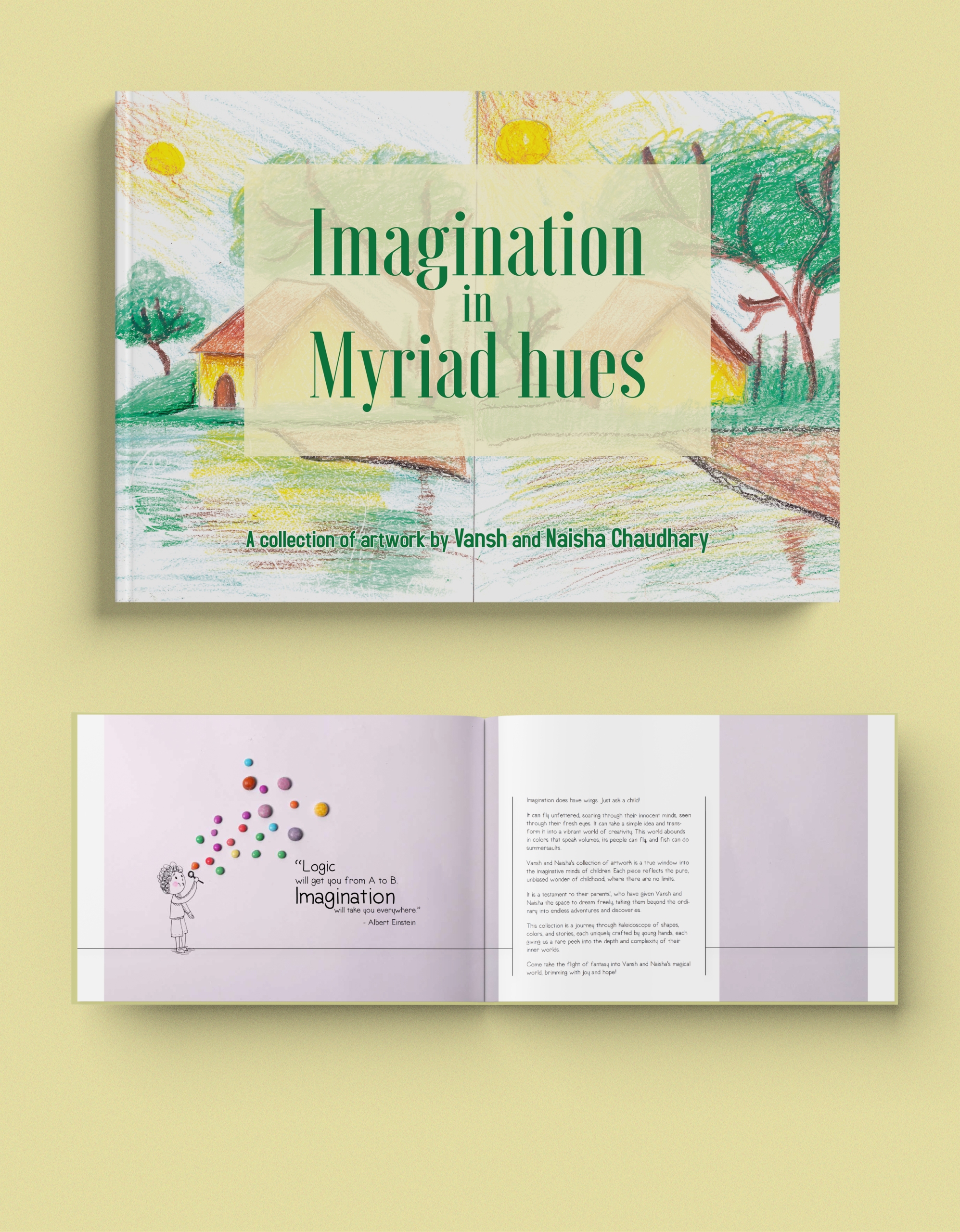 64. Imagination in Myriad hues - A collection of artwork by Vansh and Naisha Chaudhary In